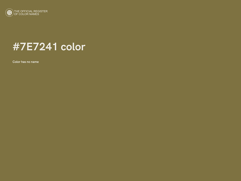 #7E7241 color image