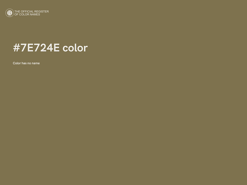 #7E724E color image