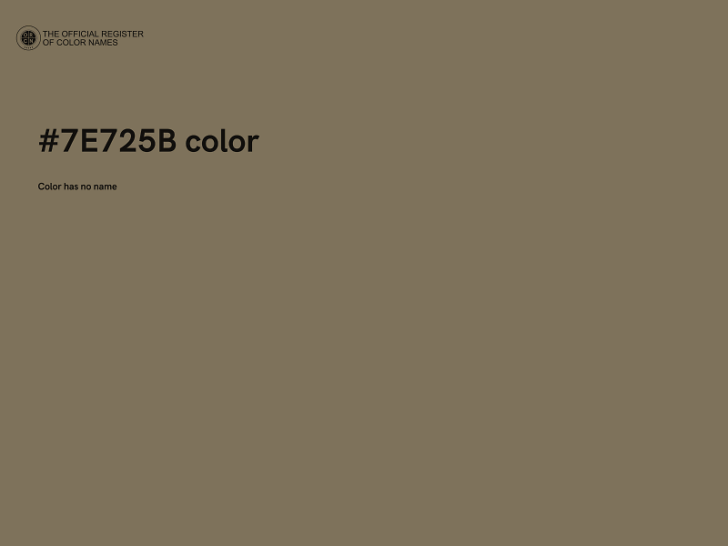 #7E725B color image