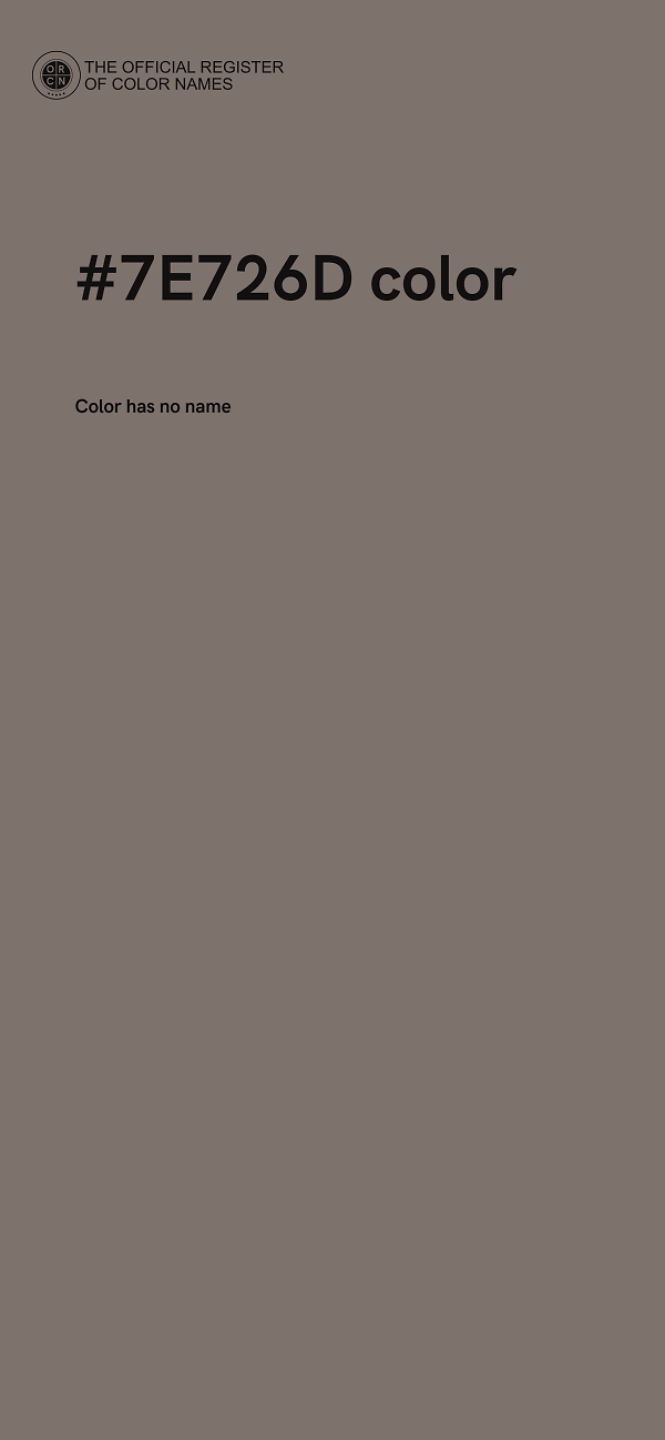 #7E726D color image
