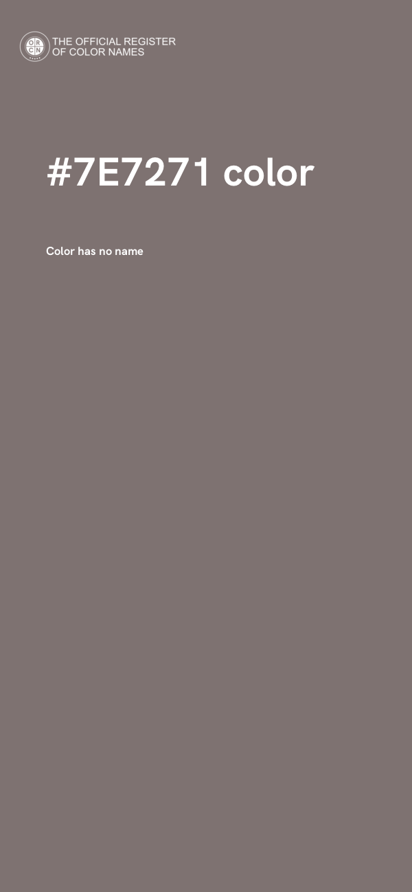 #7E7271 color image