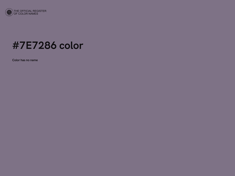 #7E7286 color image