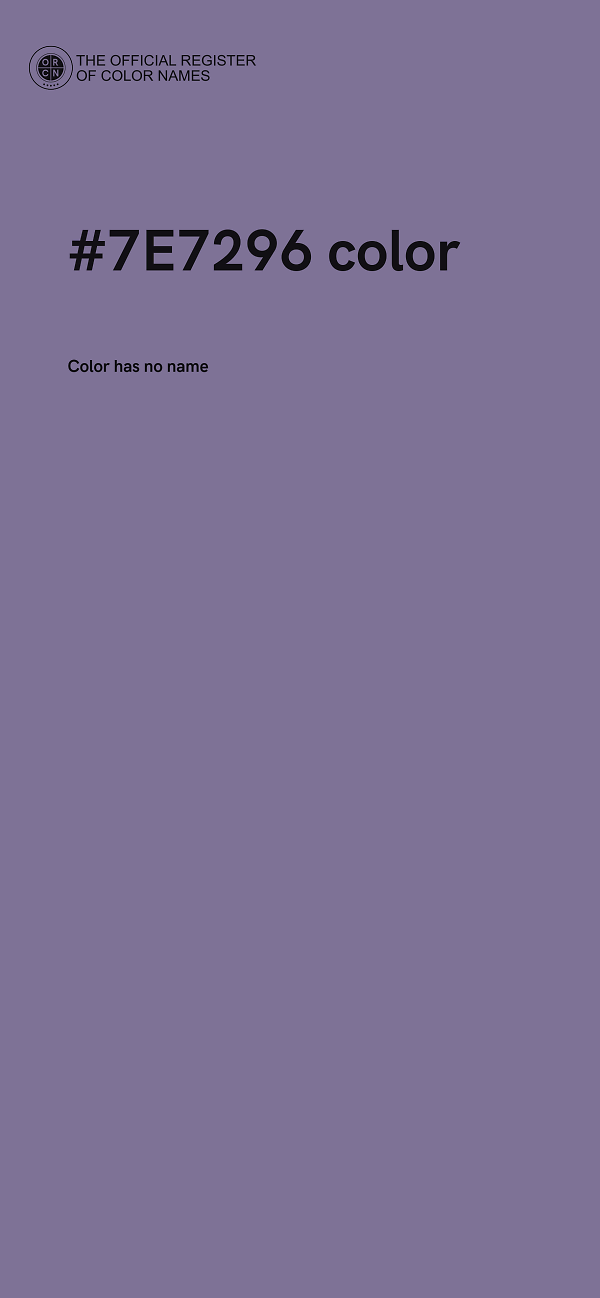 #7E7296 color image