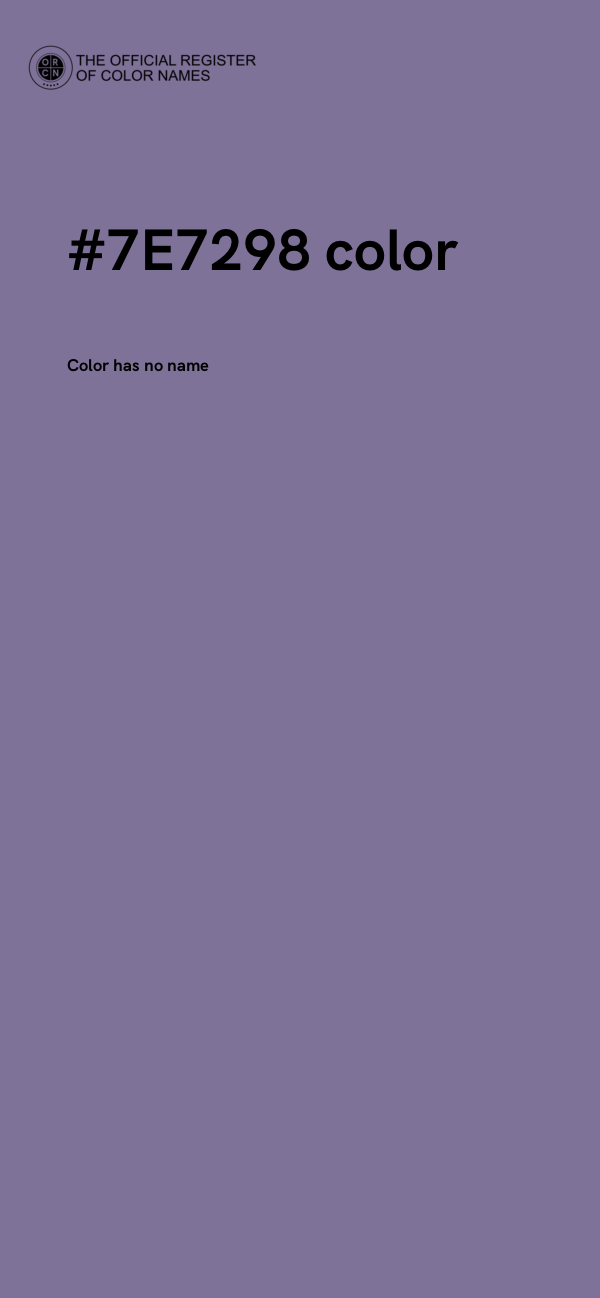 #7E7298 color image