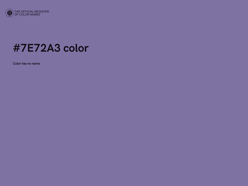 #7E72A3 color image