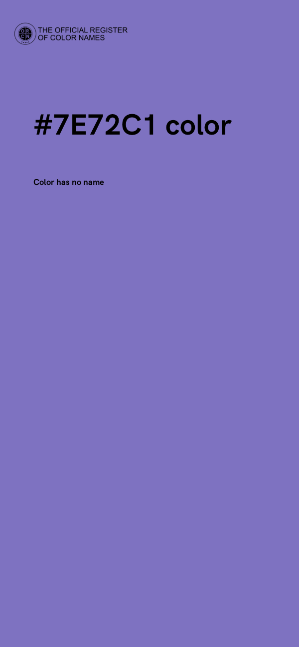 #7E72C1 color image