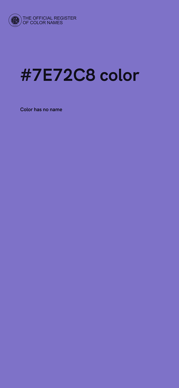 #7E72C8 color image