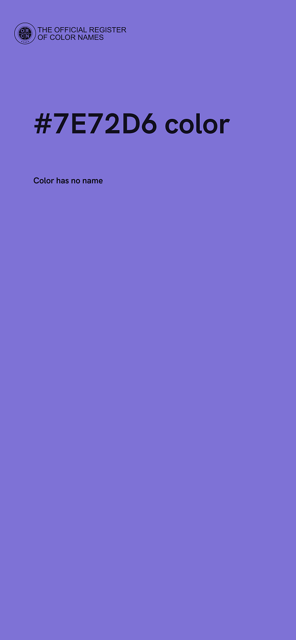 #7E72D6 color image