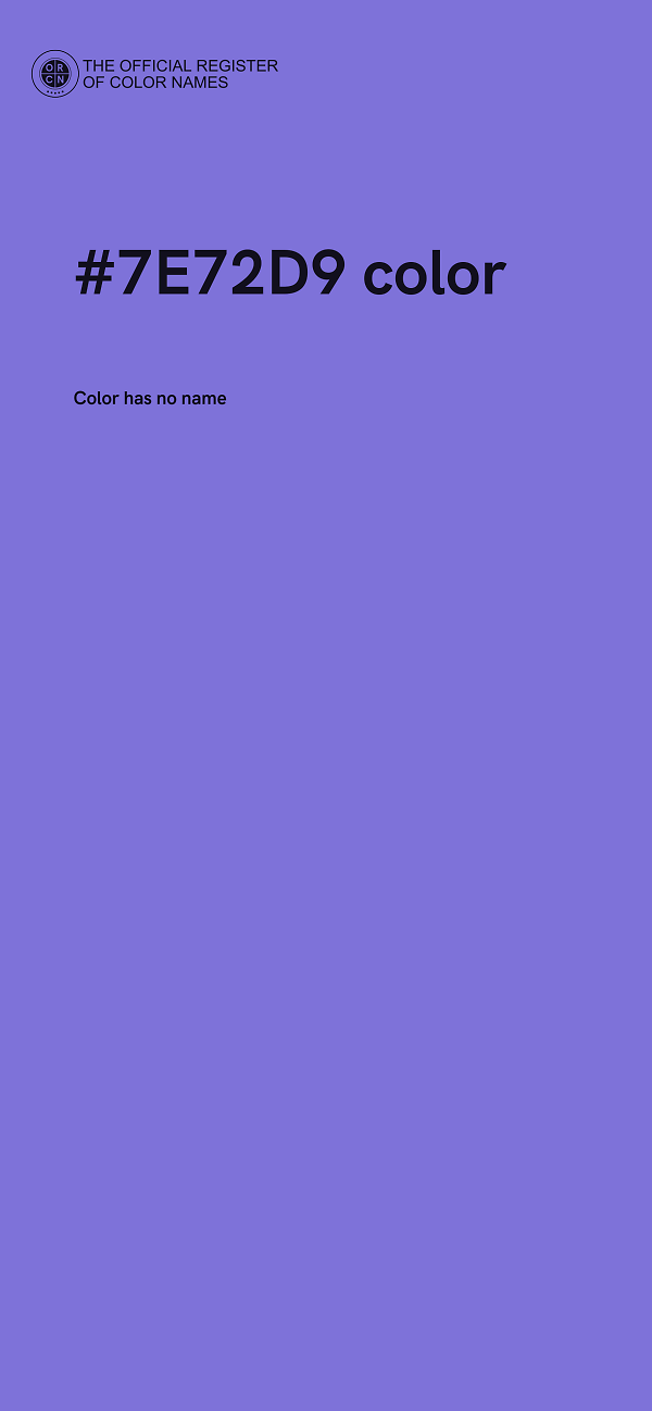 #7E72D9 color image