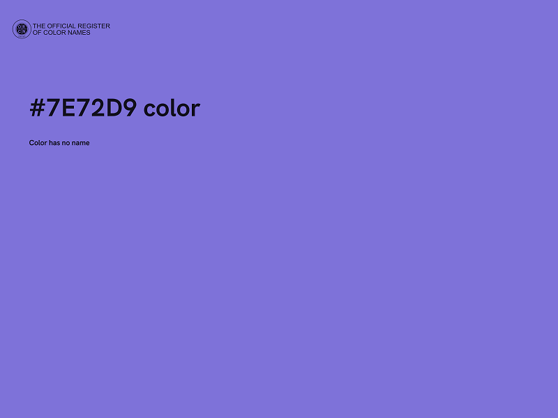 #7E72D9 color image