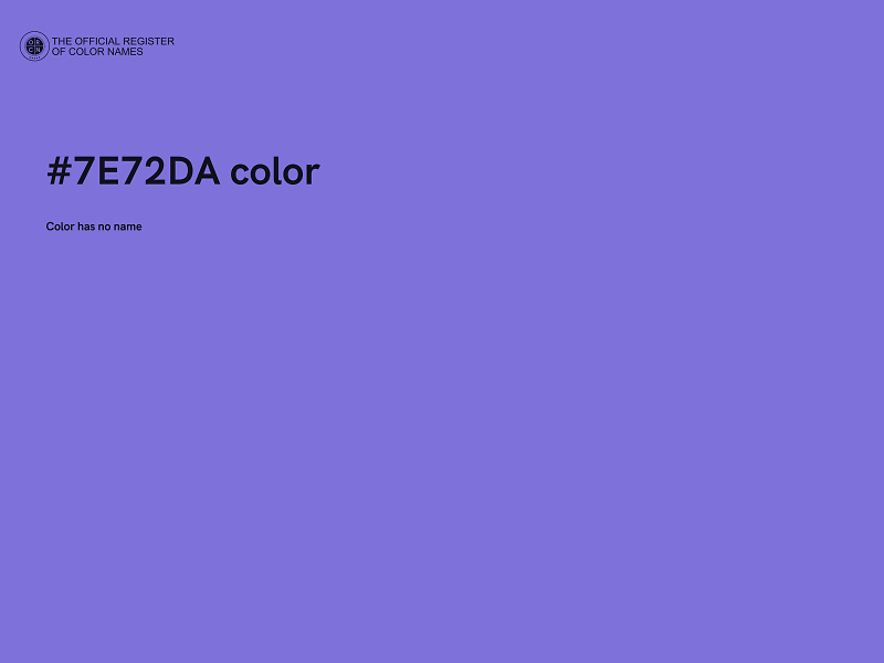 #7E72DA color image