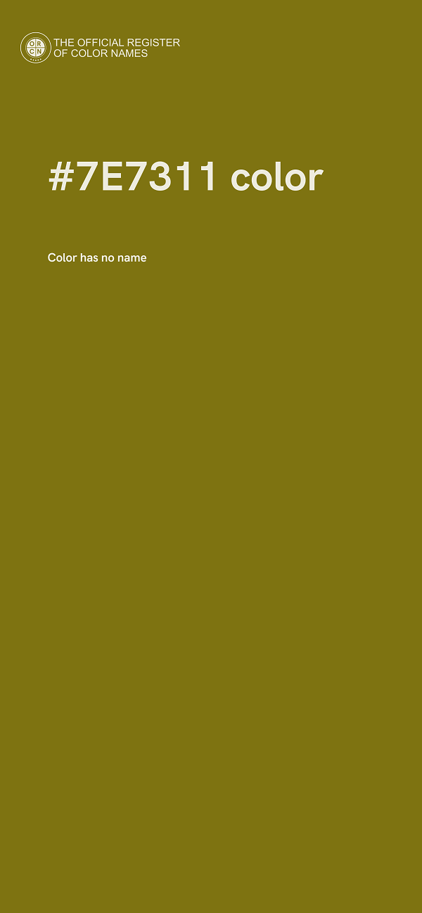 #7E7311 color image