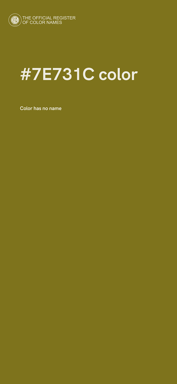 #7E731C color image