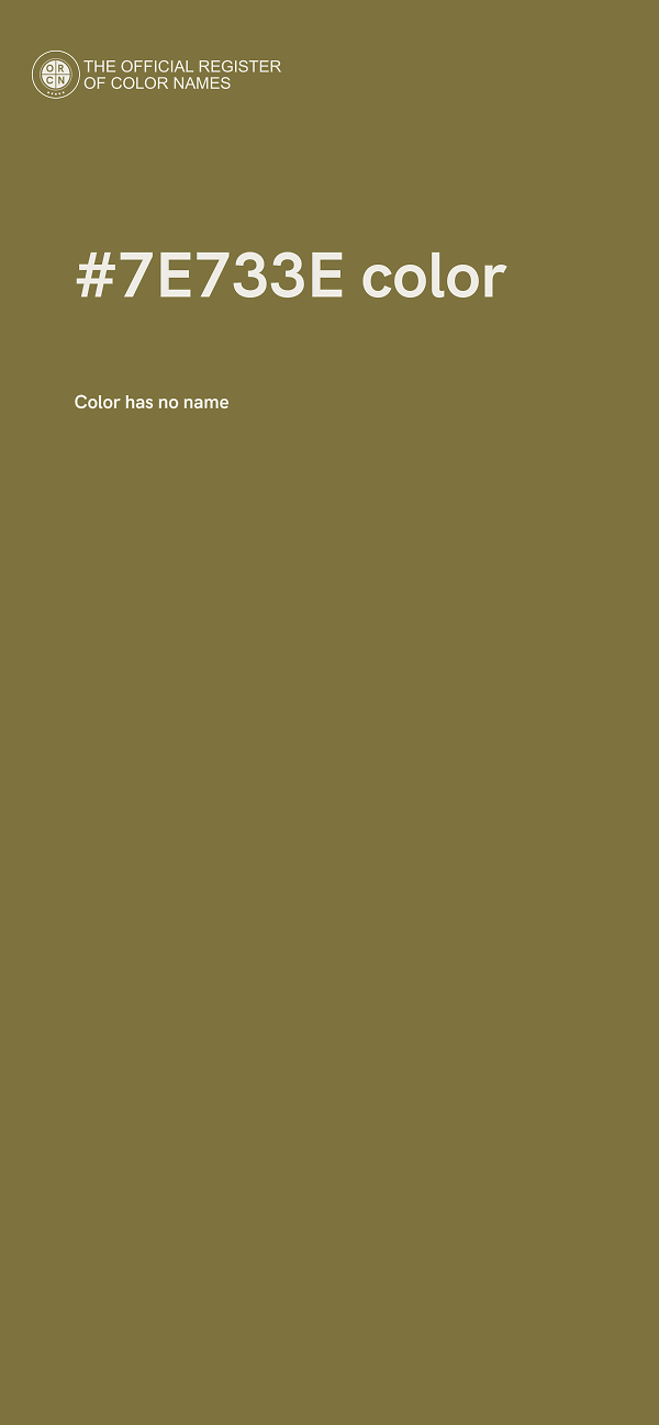 #7E733E color image