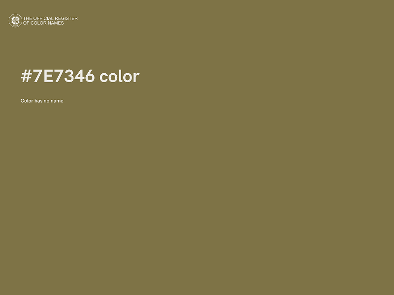 #7E7346 color image