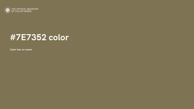 #7E7352 color image