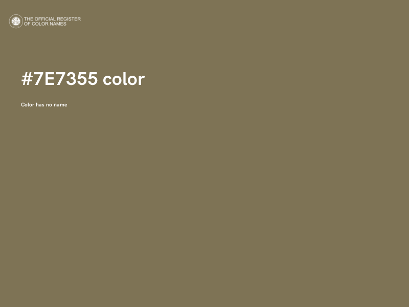 #7E7355 color image