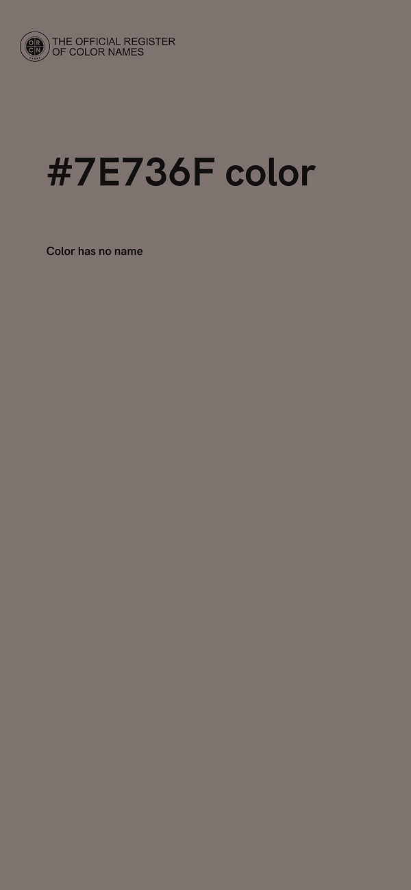 #7E736F color image