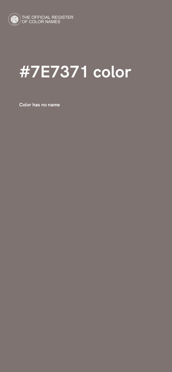 #7E7371 color image