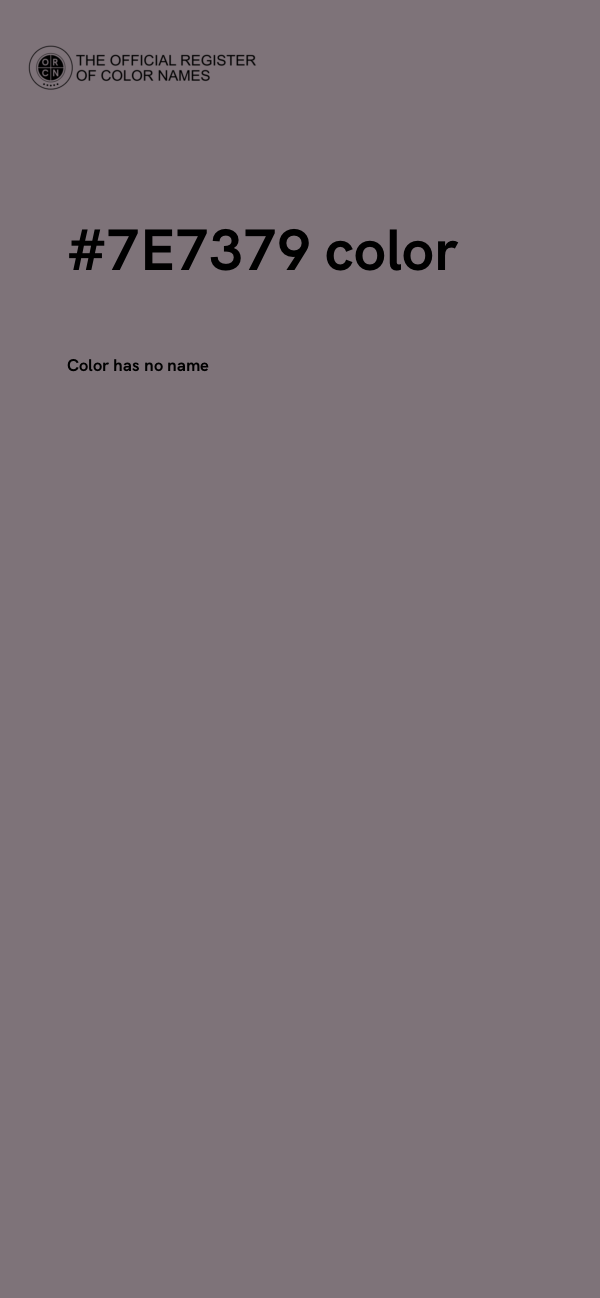 #7E7379 color image