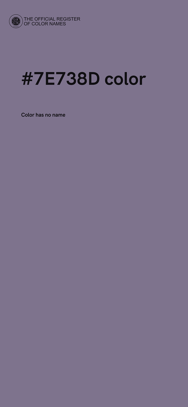 #7E738D color image