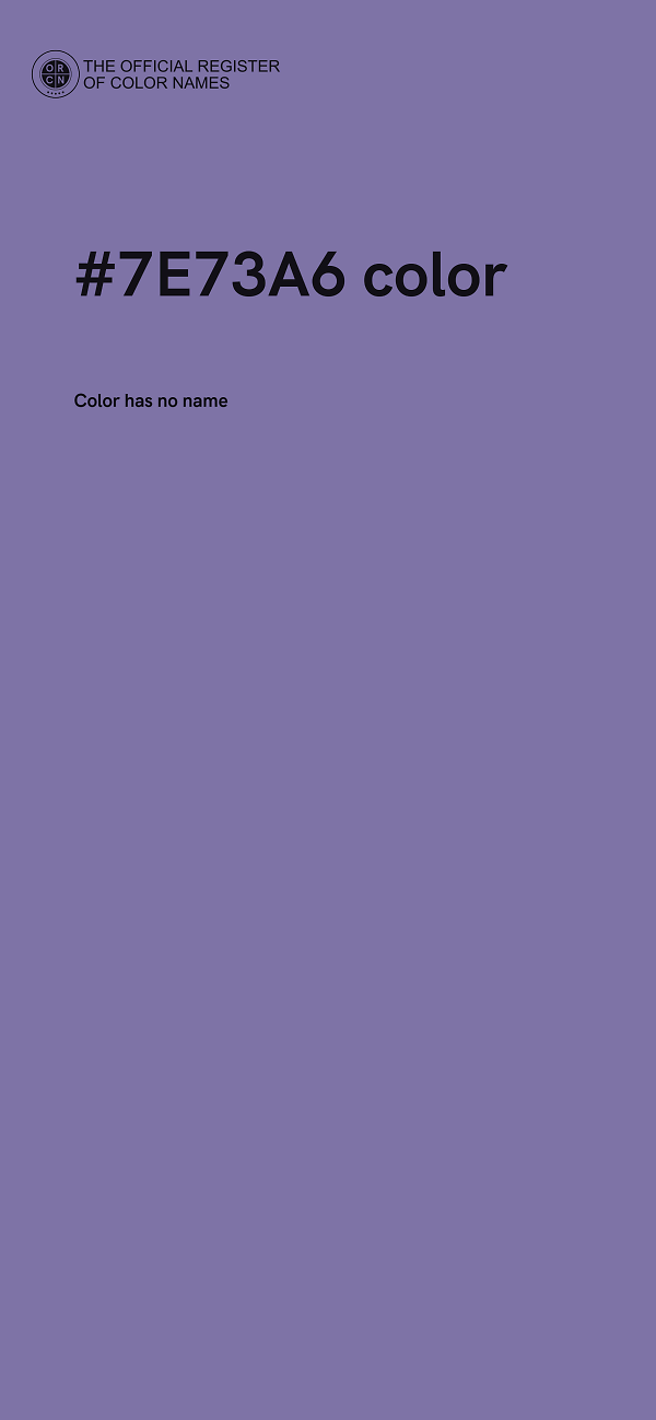 #7E73A6 color image
