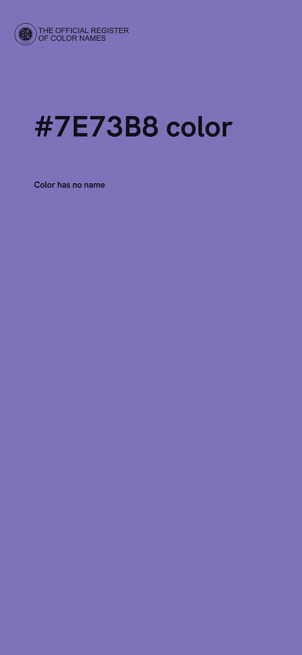 #7E73B8 color image