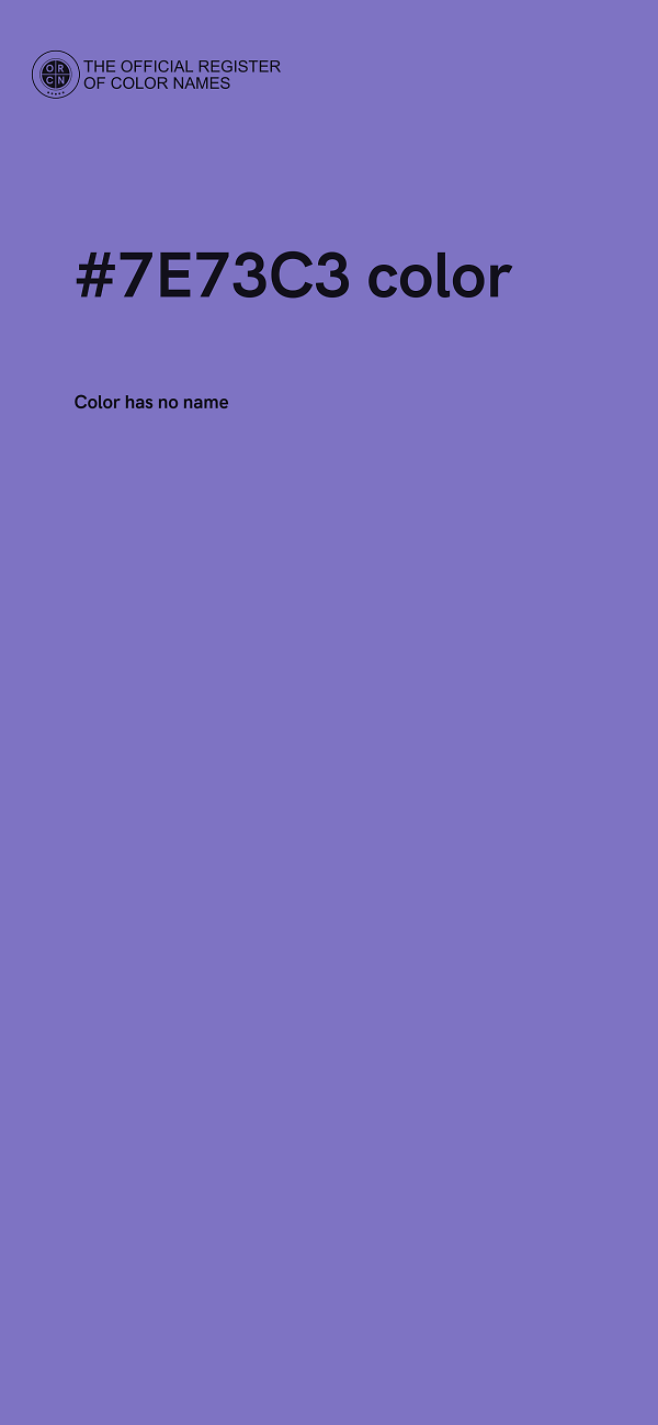#7E73C3 color image