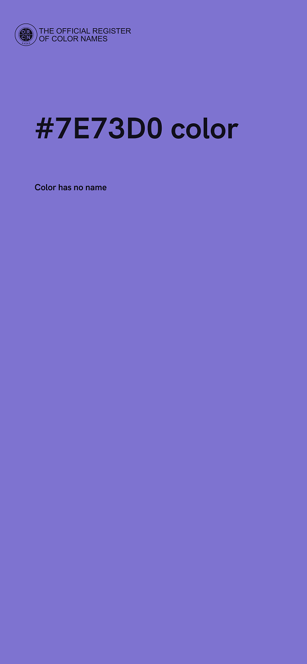 #7E73D0 color image