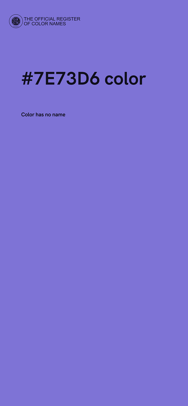 #7E73D6 color image