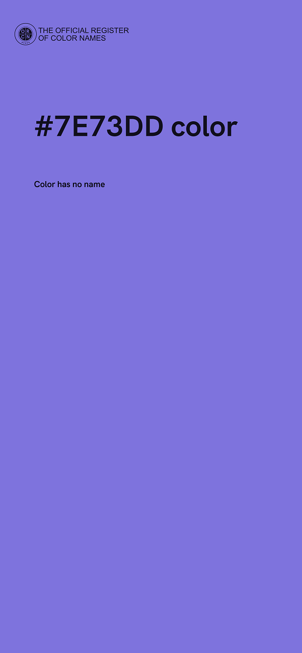 #7E73DD color image