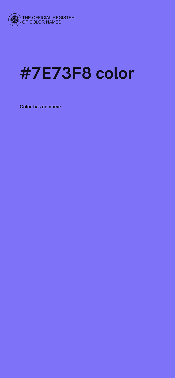 #7E73F8 color image