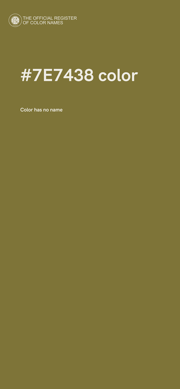 #7E7438 color image