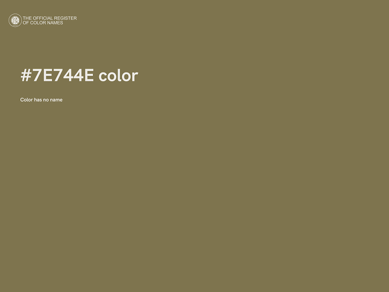 #7E744E color image