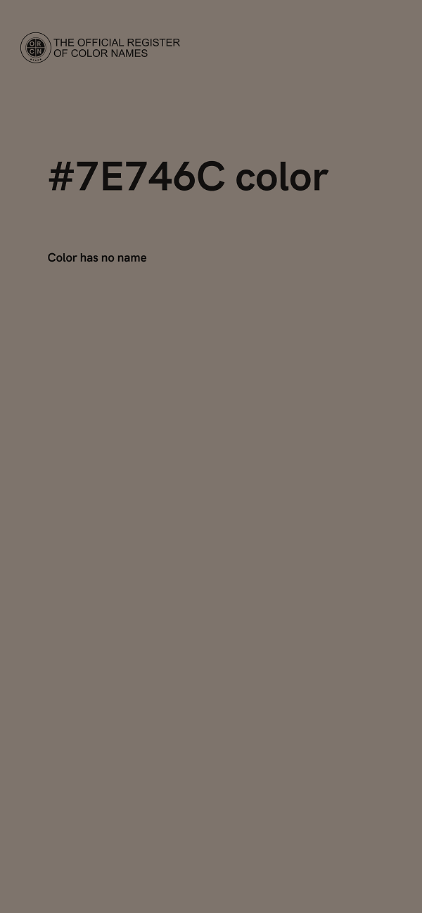 #7E746C color image