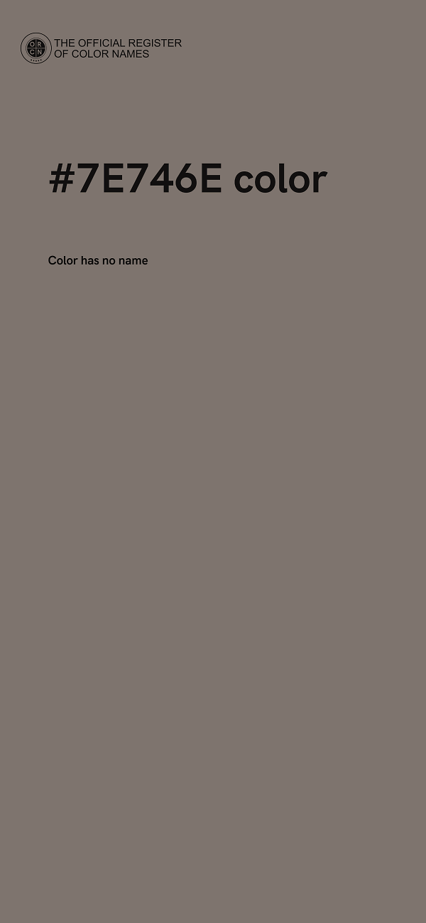 #7E746E color image