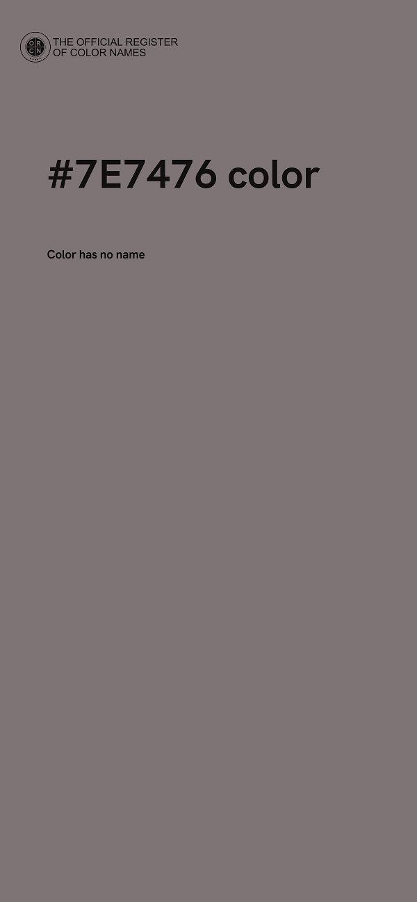 #7E7476 color image