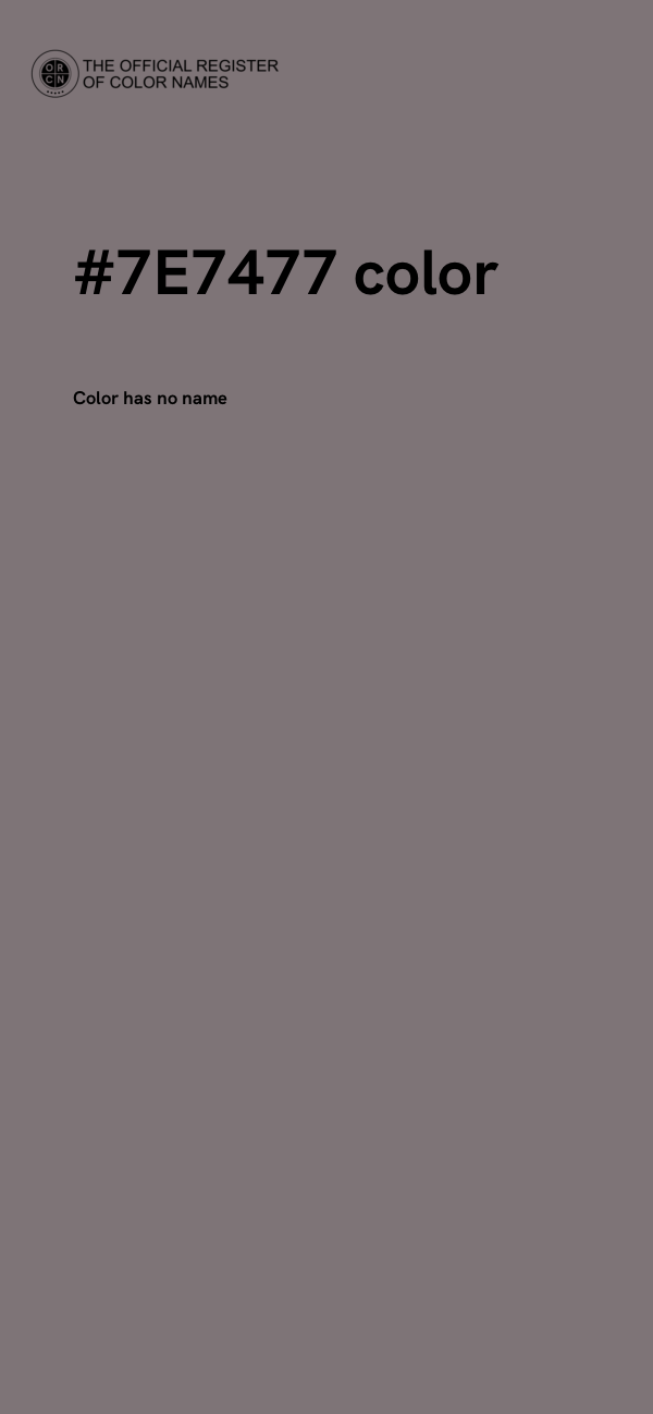 #7E7477 color image
