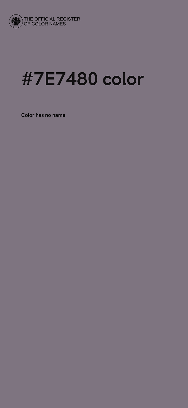 #7E7480 color image