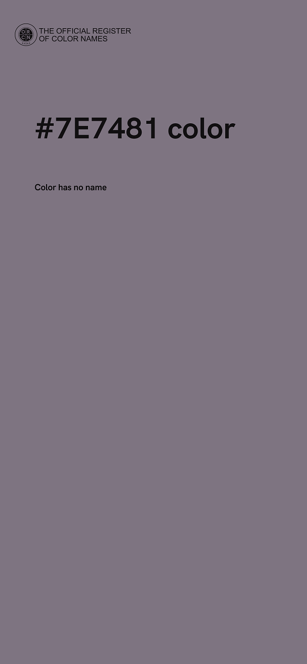 #7E7481 color image