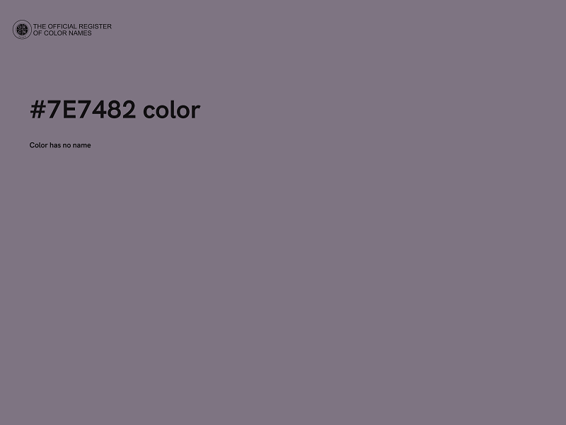 #7E7482 color image