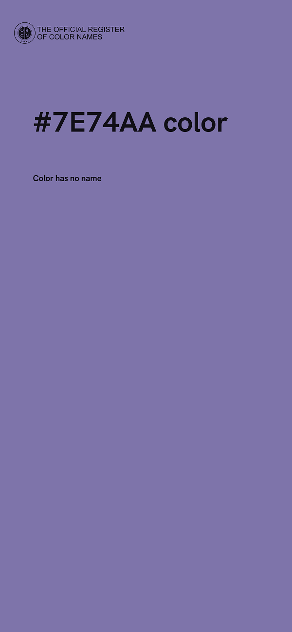 #7E74AA color image