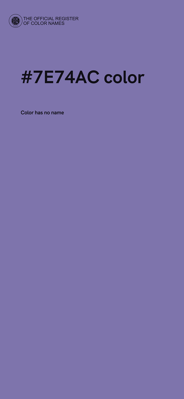 #7E74AC color image