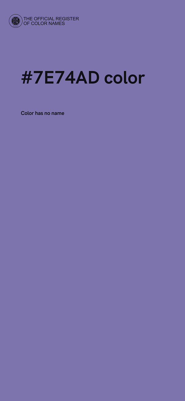 #7E74AD color image