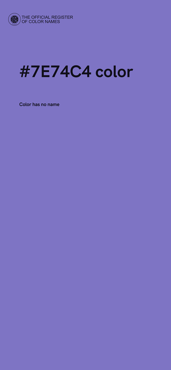 #7E74C4 color image