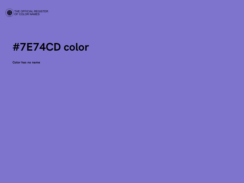 #7E74CD color image