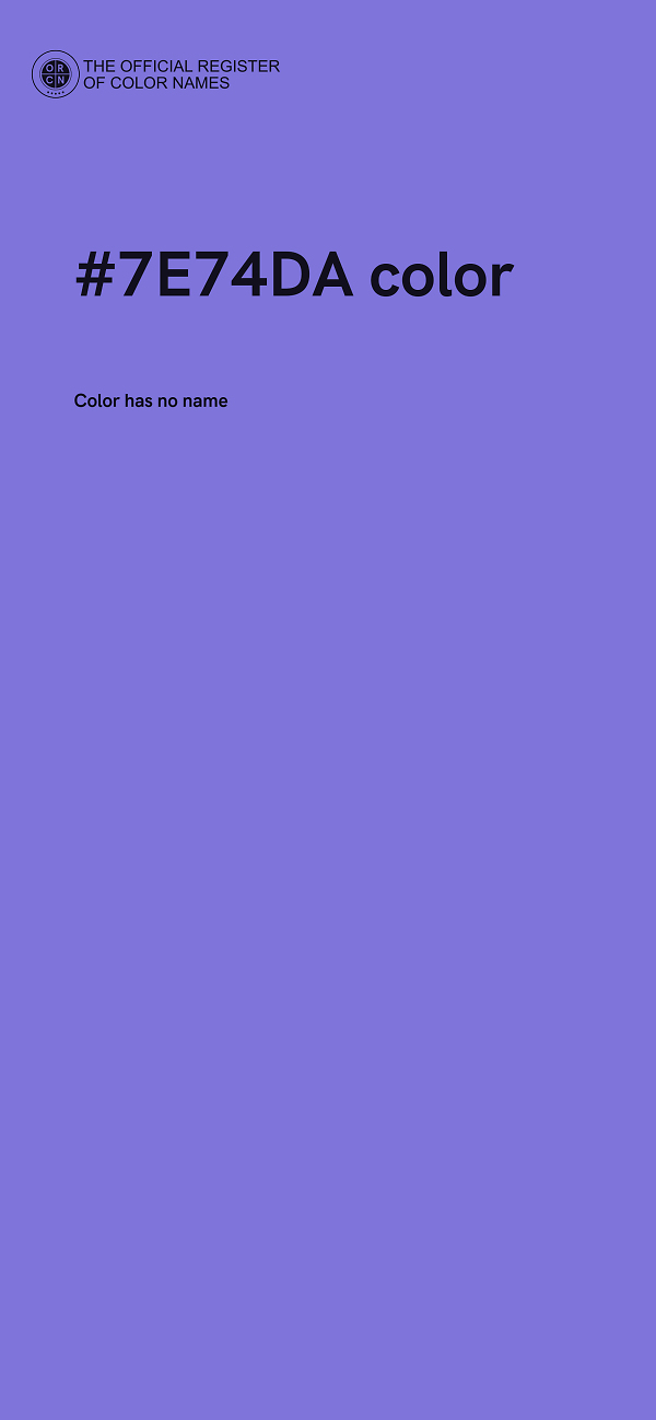 #7E74DA color image