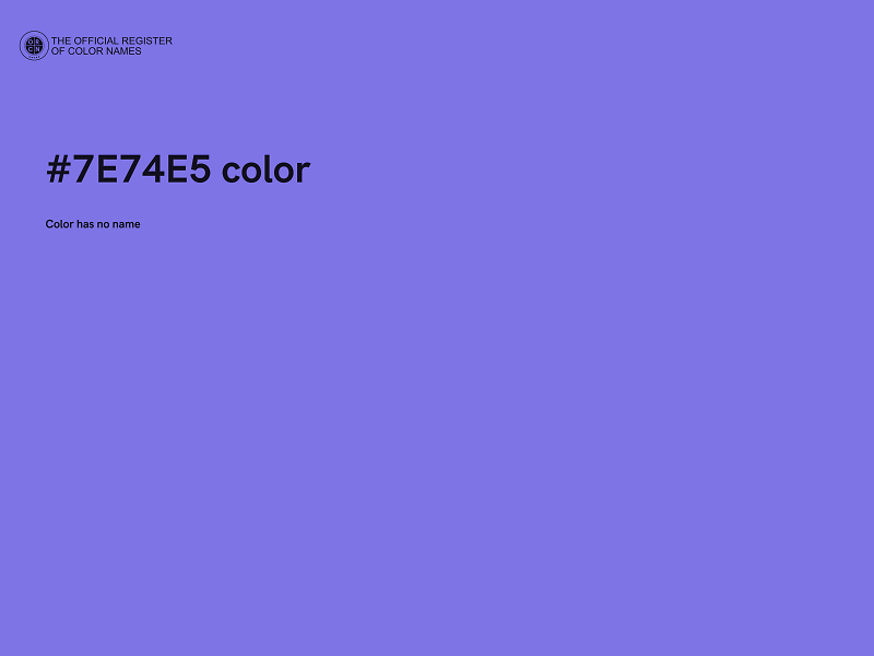 #7E74E5 color image