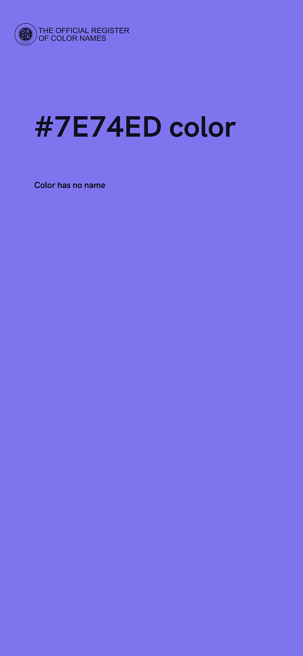 #7E74ED color image