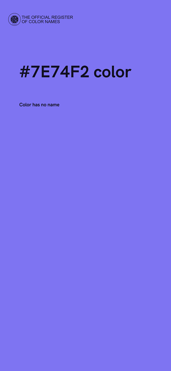 #7E74F2 color image